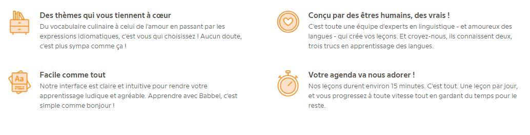 cours de Babbel